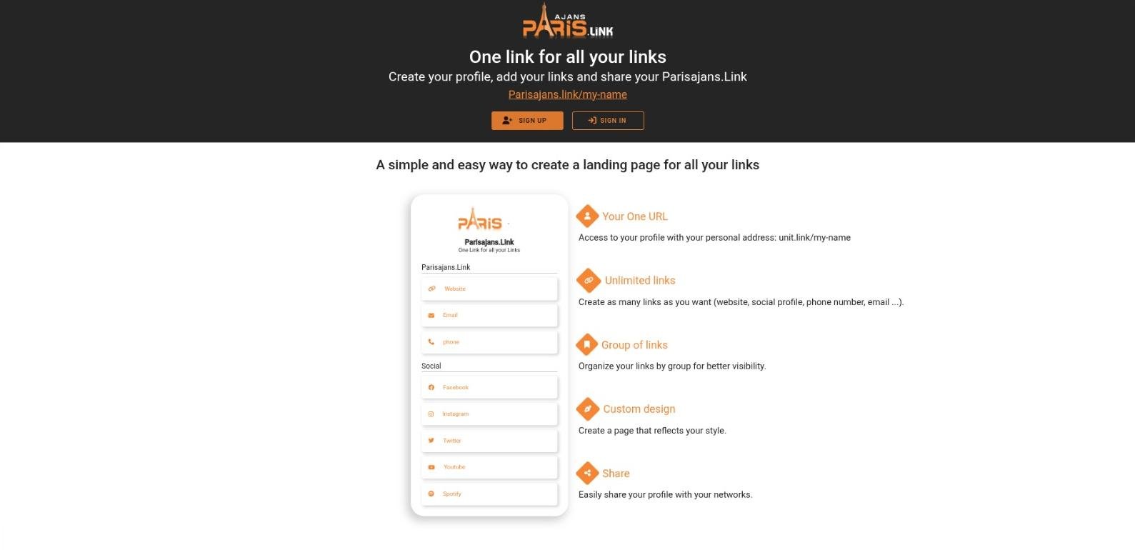 منصة إنشاء ملفات شخصية